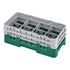 Cambro Camrack® 8-Compartment 5-1/4" Half Size Glass Rack with 2 Extenders