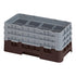 Cambro Camrack® 8-Compartment 6 7/8" Half Size Glass Rack with 3 Extenders