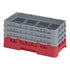 Cambro Camrack® 8-Compartment 6 7/8" Half Size Glass Rack with 3 Extenders