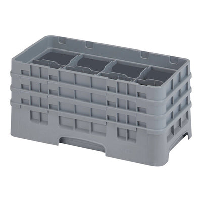 Cambro Camrack® 8-Compartment 6 7/8" Half Size Glass Rack with 3 Extenders