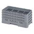 Cambro Camrack® 8-Compartment 6 7/8" Half Size Glass Rack with 3 Extenders