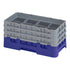 Cambro Camrack® 8-Compartment 6 7/8" Half Size Glass Rack with 3 Extenders