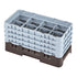 Cambro Camrack® 8-Compartment 8 1/2" Half Size Glass Rack with 4 Extenders
