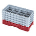 Cambro Camrack® 8-Compartment 8 1/2" Half Size Glass Rack with 4 Extenders