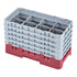 Cambro Camrack® 8-Compartment 10 1/8" Half Size Glass Rack with 5 Extenders
