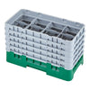 Cambro Camrack® 8-Compartment 10 1/8" Half Size Glass Rack with 5 Extenders