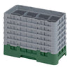 Cambro Camrack® 8-Compartment 11-3/4" Half Size Glass Rack with 6 Extenders
