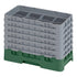 Cambro Camrack® 8-Compartment 11-3/4" Half Size Glass Rack with 6 Extenders