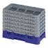Cambro Camrack® 8-Compartment 11-3/4" Half Size Glass Rack with 6 Extenders
