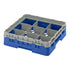 Cambro Camrack® 9 -Compartment 3-5/8" Glass Rack with 1 Extenders