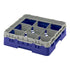 Cambro Camrack® 9 -Compartment 3-5/8" Glass Rack with 1 Extenders