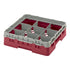 Cambro Camrack® 9 -Compartment 3-5/8" Glass Rack with 1 Extenders