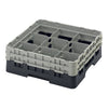 Cambro Camrack® Customizable 9-Compartment 5 1/4" Glass Rack with 2 Extenders