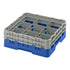 Cambro Camrack® Customizable 9-Compartment 5 1/4" Glass Rack with 2 Extenders