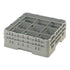 Cambro Camrack® Customizable 9-Compartment 5 1/4" Glass Rack with 2 Extenders