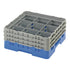 Cambro Camrack® 9-Compartment 6 7/8" Glass Rack with 3 Extenders