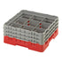 Cambro Camrack® 9-Compartment 6 7/8" Glass Rack with 3 Extenders