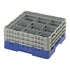 Cambro Camrack® 9-Compartment 6 7/8" Glass Rack with 3 Extenders