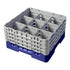 Cambro Camrack® Customizable 9-Compartment 8 1/2" Glass Rack