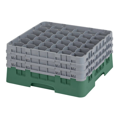 Cambro Camrack® Customizable  36-Compartment  7 3/4" Glass Rack
