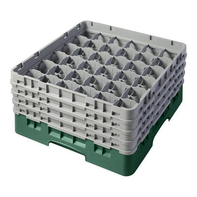 Cambro Camrack® Customizable 36-Compartment  9 3/8" Glass Rack