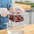Cambro Camwear One Sixth Size 3 Inch Colander Food Pan Clear ( Case of 6 )
