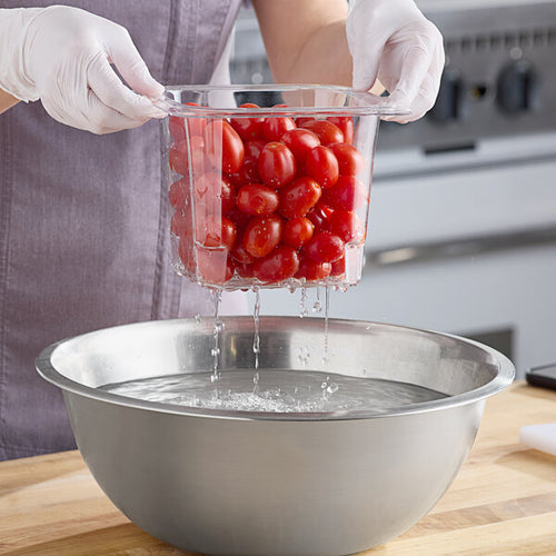 Cambro Camwear One Sixth Size 5 Inch Colander Food Pan Clear ( Case of 6 )