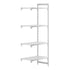 Cambro Camshelving Premium Add-On 4V Shelving Unit – Speckled Gray