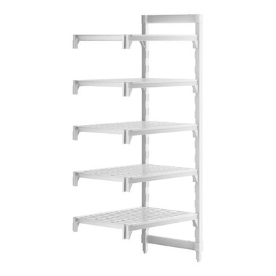 Cambro Camshelving Premium Add-On 5V Shelving Unit – Speckled Gray