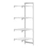 Cambro Camshelving Premium Add-On 4VS Shelving Unit – Speckled Gray
