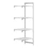 Cambro Camshelving Premium Add-On 4V Shelving Unit – Speckled Gray