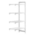 Cambro Camshelving Premium Add-On 4VS Shelving Unit – Speckled Gray