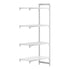 Cambro Camshelving Premium Add-On 4VS Shelving Unit – Speckled Gray