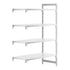 Cambro Camshelving Premium Add-On 4S Shelving Unit – Speckled Gray