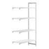 Cambro Camshelving Premium Add-On 4VS Shelving Unit – Speckled Gray