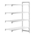 Cambro Camshelving Premium Add-On 4VS Shelving Unit – Speckled Gray