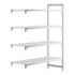 Cambro Camshelving Premium Add-On 4V Shelving Unit – Speckled Gray