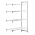 Cambro Camshelving Premium Add-On 4VS Shelving Unit – Speckled Gray