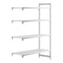 Cambro Camshelving Premium Add-On 4V Shelving Unit – Speckled Gray