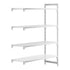 Cambro Camshelving Premium Add-On 4VS Shelving Unit – Speckled Gray