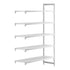 Cambro Camshelving Premium Add-On 5V Shelving Unit – Speckled Gray