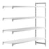 Cambro Camshelving Premium Add-On 4VS Shelving Unit – Speckled Gray