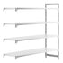 Cambro Camshelving Premium Add-On 4S Shelving Unit – Speckled Gray