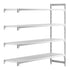 Cambro Camshelving Premium Add-On 4V Shelving Unit – Speckled Gray
