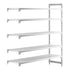Cambro Camshelving Premium Add-On 5V Shelving Unit – Speckled Gray