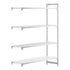 Cambro Camshelving Premium Add-On 4VS Shelving Unit – Speckled Gray