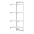 Cambro Camshelving Premium 4-Shelf Solid Add-On Shelving Unit – Speckled Gray