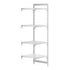Cambro Camshelving Premium 4-Shelf Vented & Solid Add-On Shelving Unit – Speckled Gray