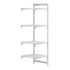 Cambro Camshelving Premium 4-Shelf Vented Add-On Shelving Unit – Speckled Gray