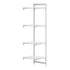 Cambro Camshelving Premium 4-Shelf Solid Add-On Shelving Unit – Speckled Gray